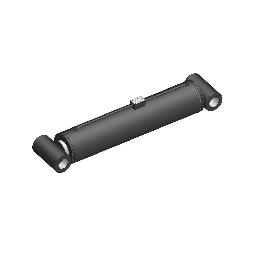 Truck-mount crane hydraulic luffing cylinder