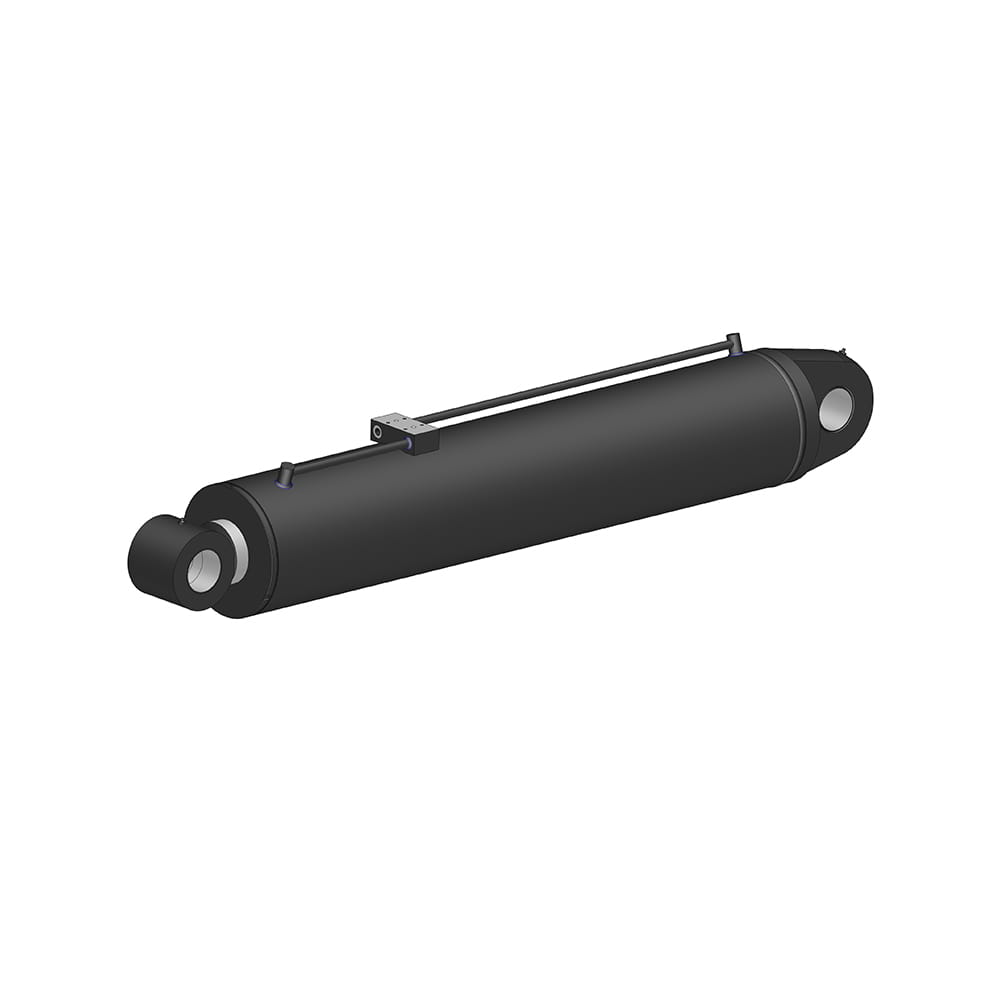 Side-loader crane hydraulic mas mababang silindro ng braso